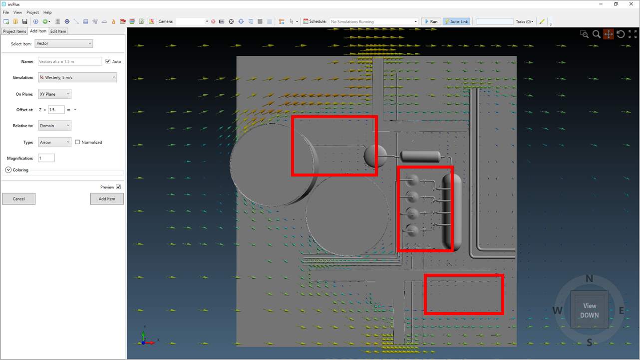 in:Flux CFD Ventilation Simulation Adding A Vector Field